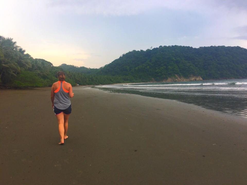 Student on the beach