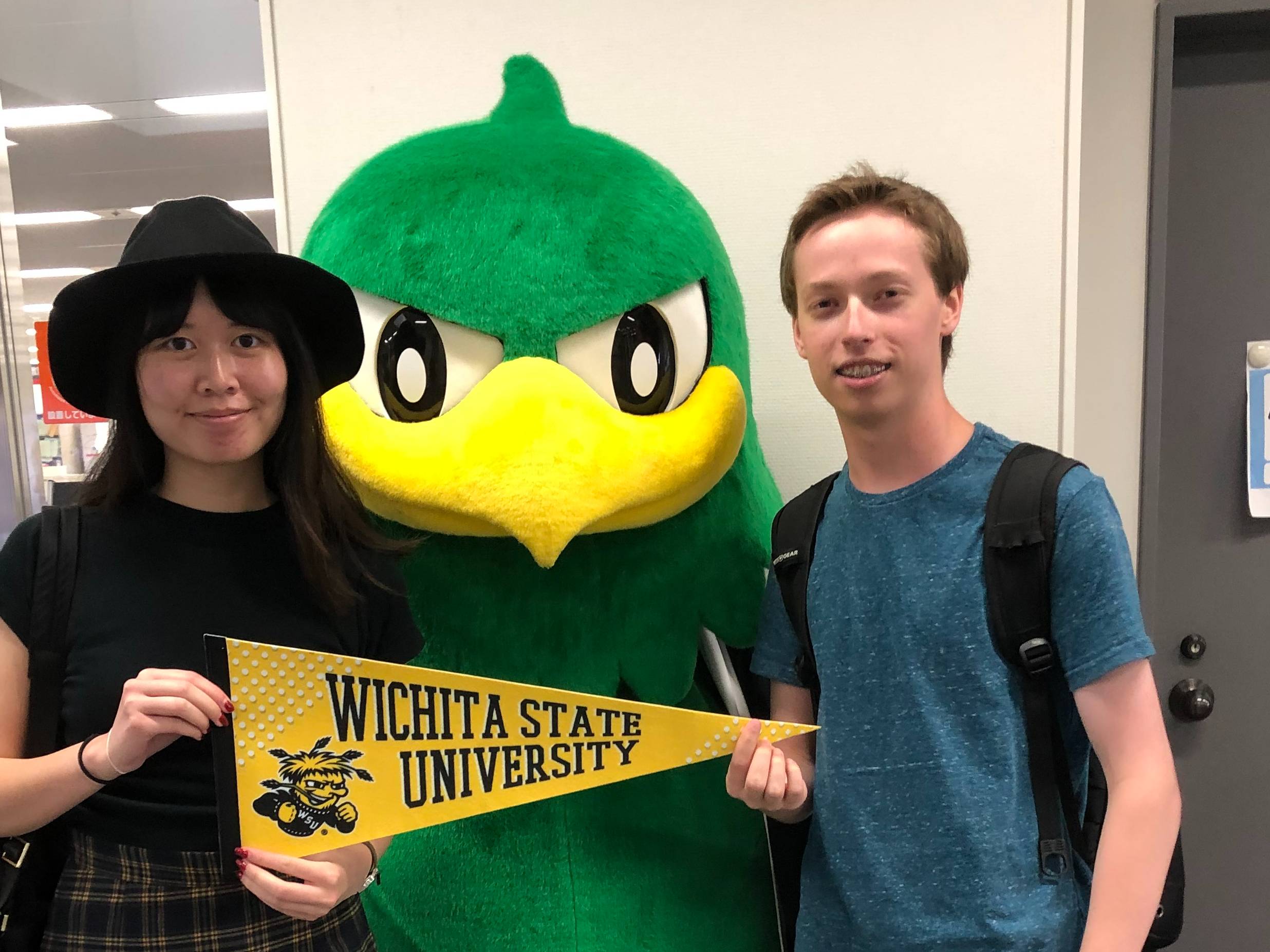 Joey, friend, and mascot at Aoyama Gakuin University
