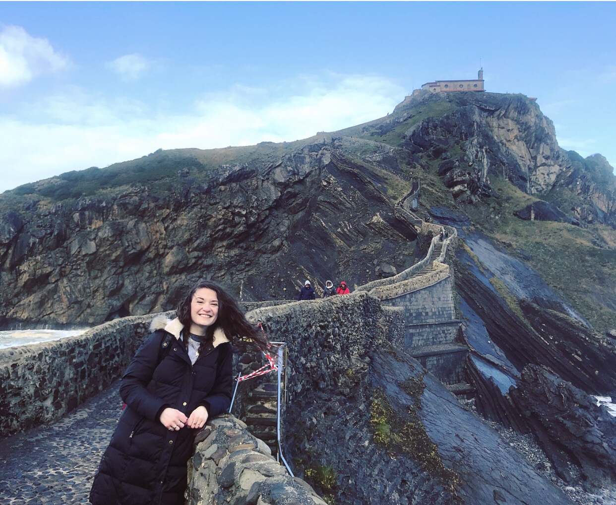 Student with mountain