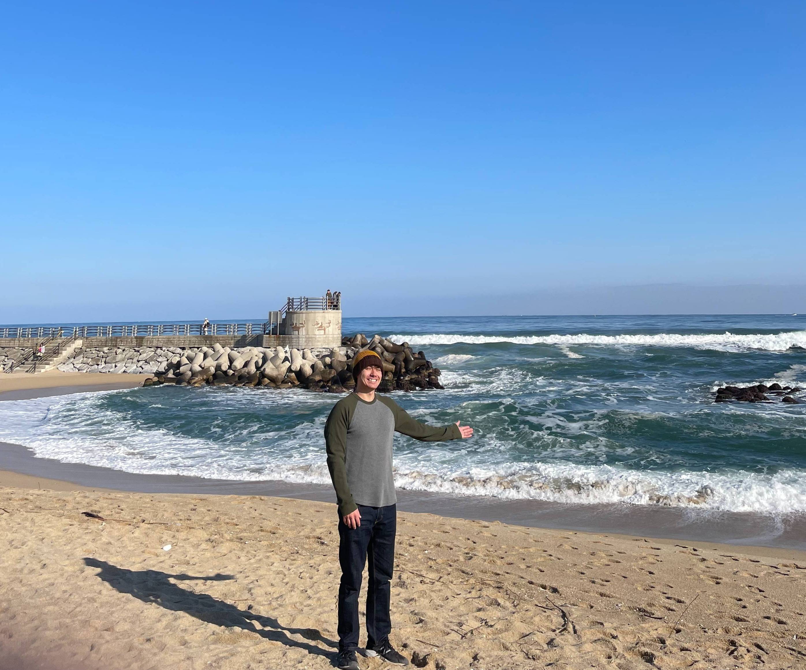 Josh at the beach