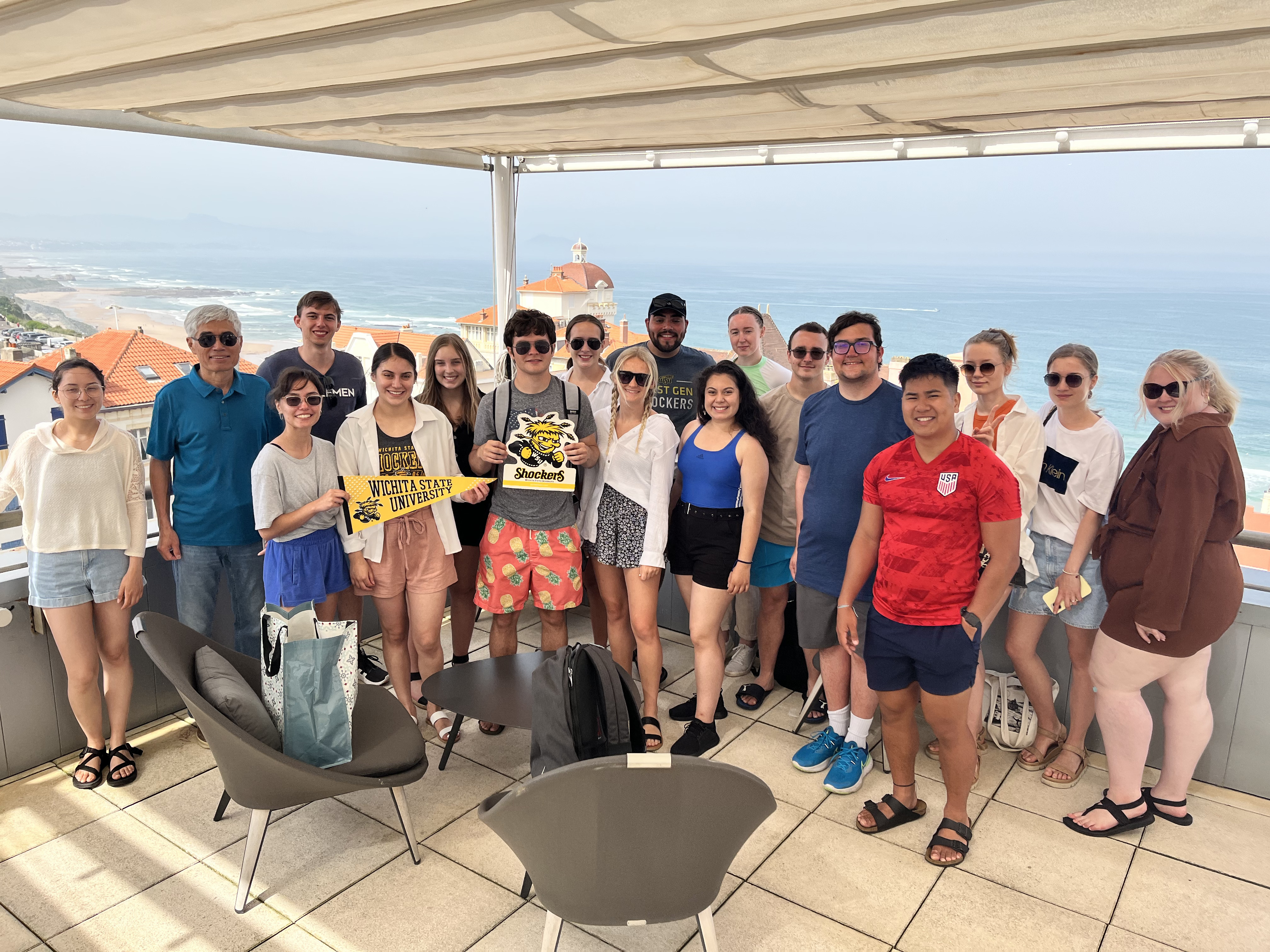 Kevin with study abroad group