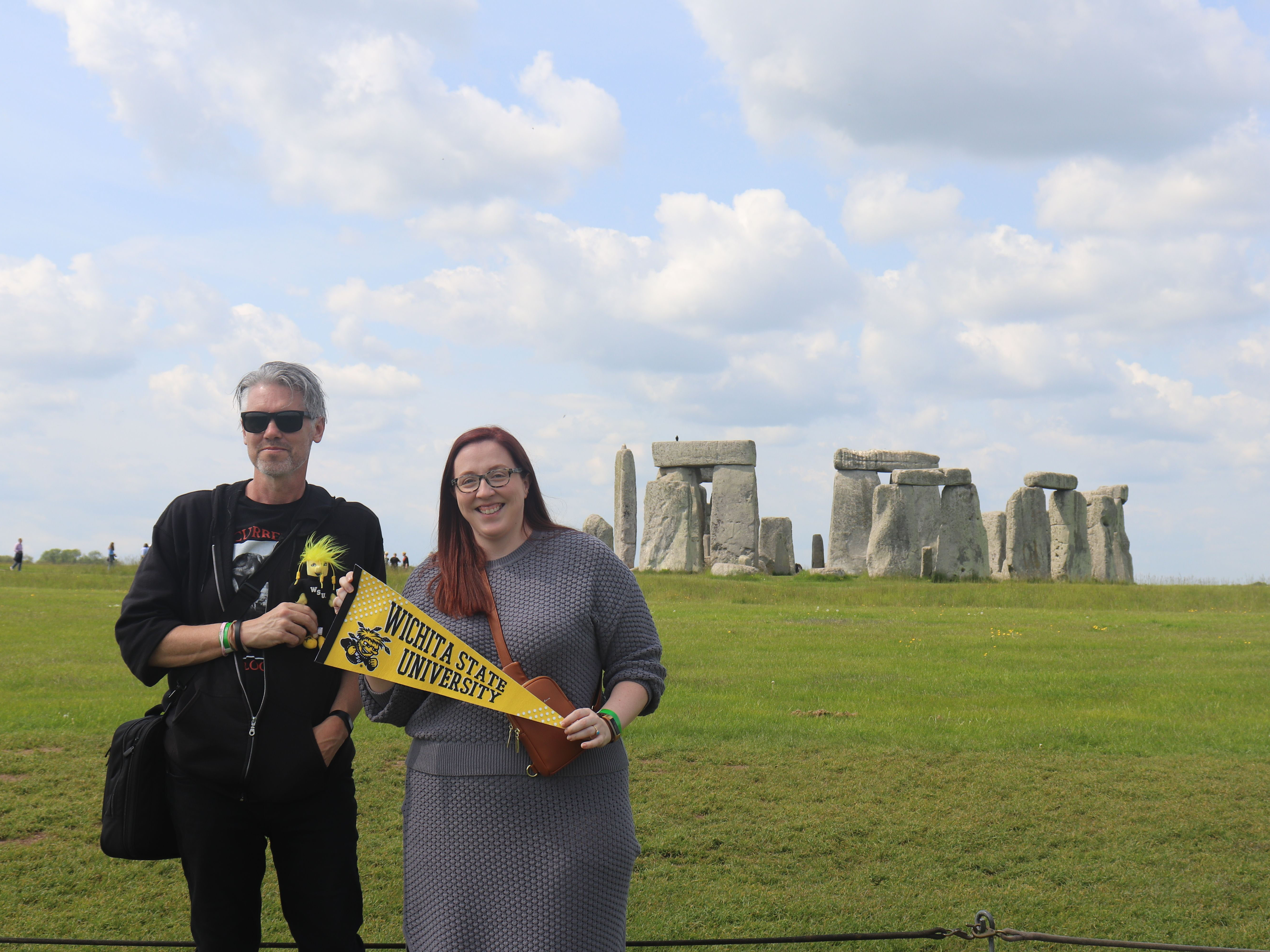 Students at Stonehenge