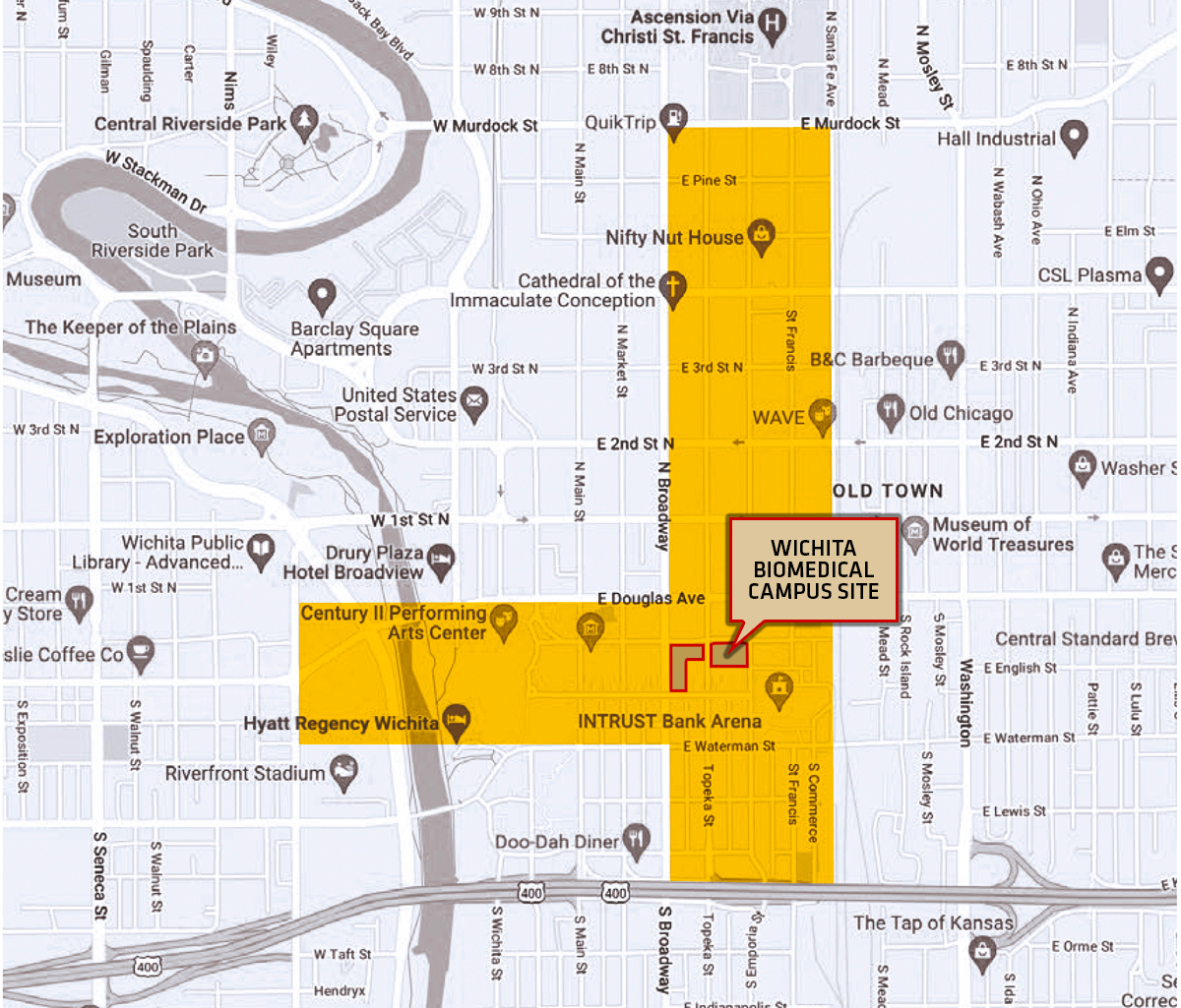 biomedical campus site map