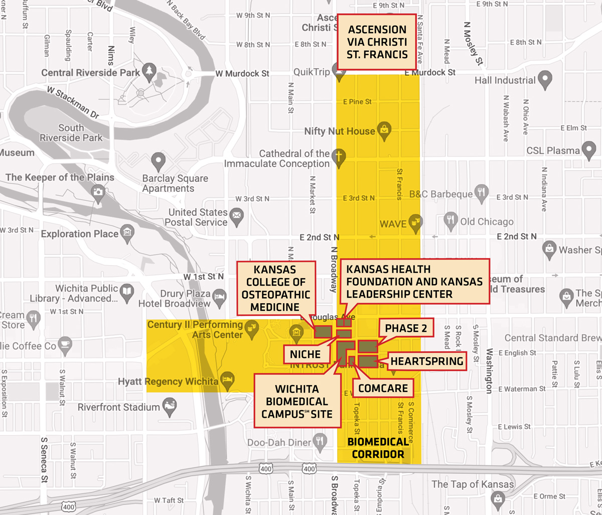 biomedical corridor map