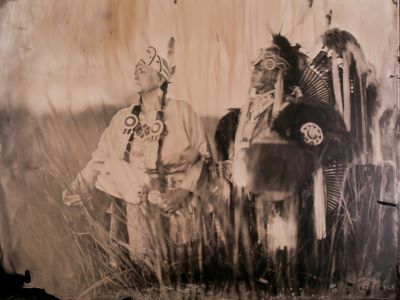 historical style image of native Kansas tribes
