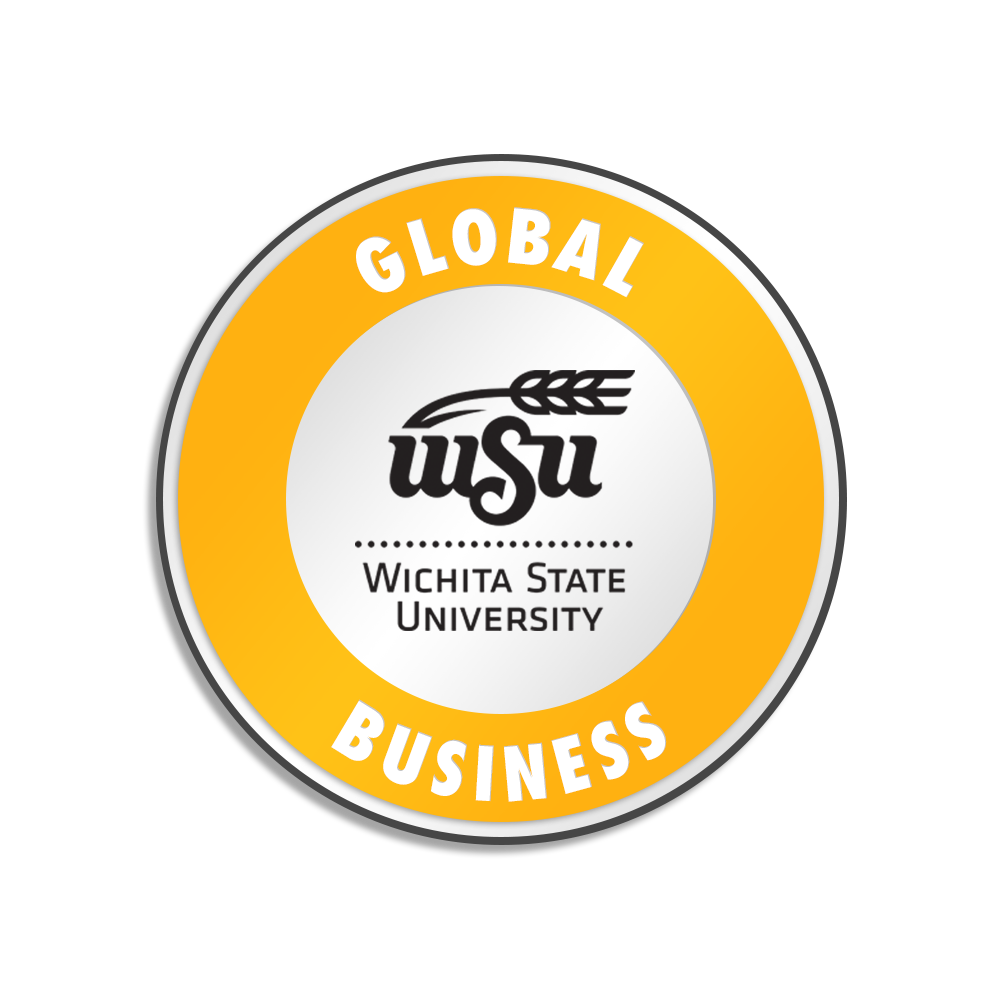 Global business badge