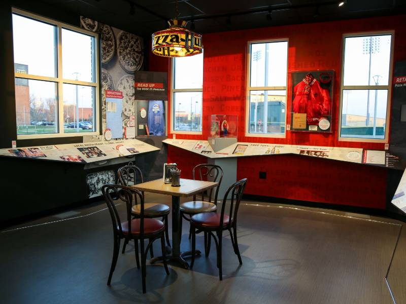 Inside Pizza Hut Museum