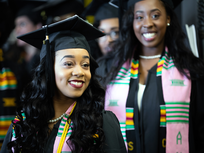 commencement students