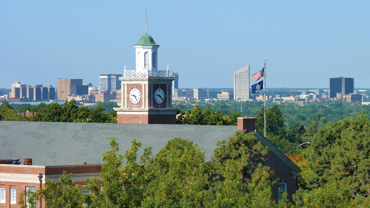 Morrison Hall and Downtown Wichita