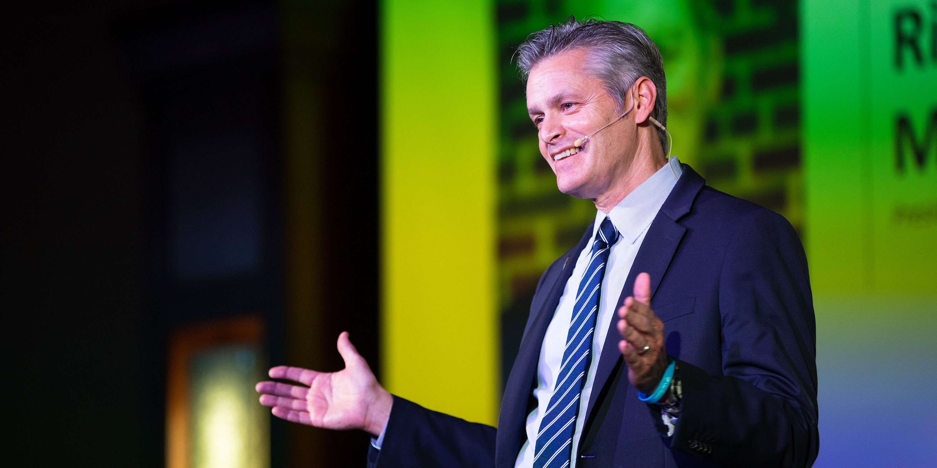 President Richard Muma presents at the annual fall kick-off event