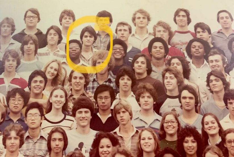 WSU President Rick Muma's high school class picture at Houston Eisenhower High School.