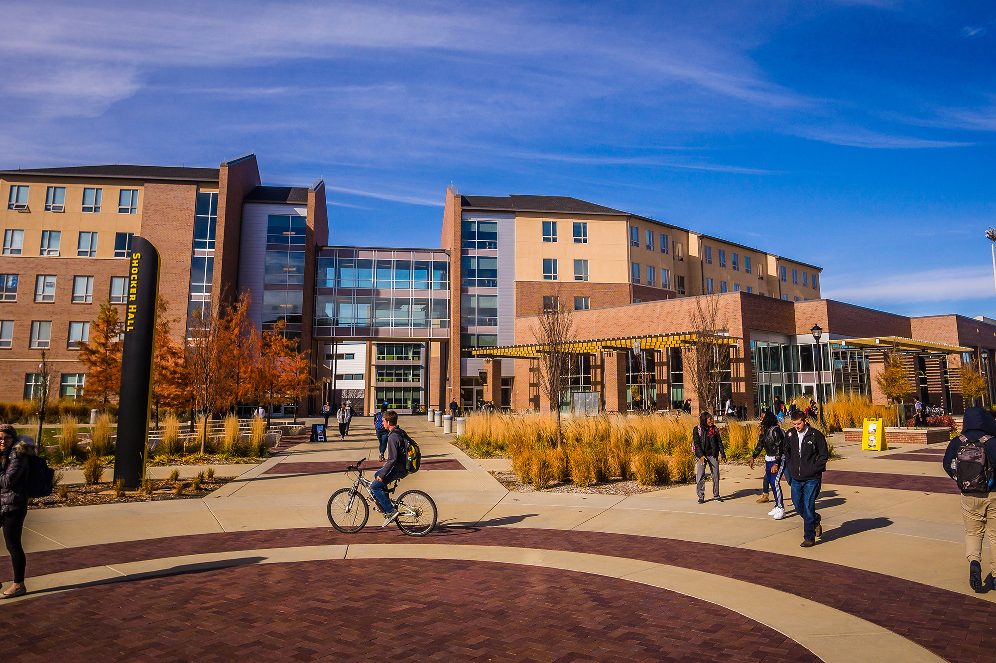 Shocker Hall west entrance.