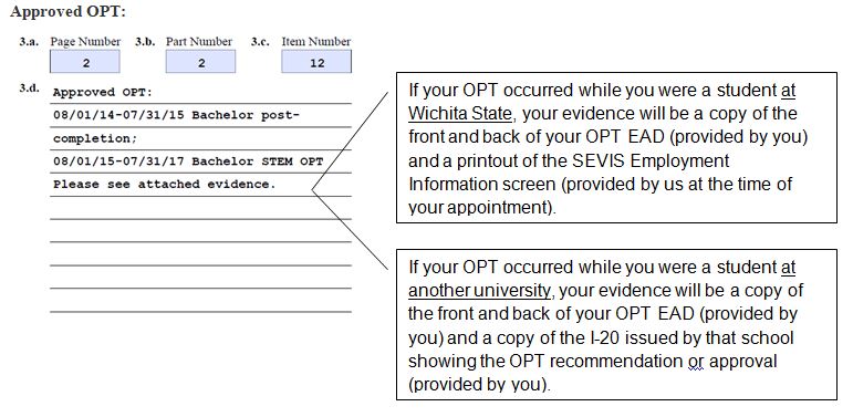 Previous OPT