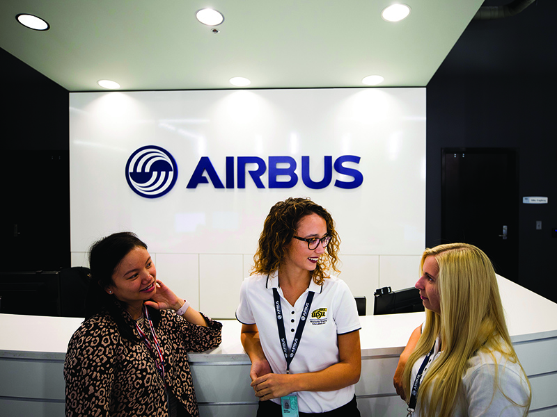 Students at Airbus