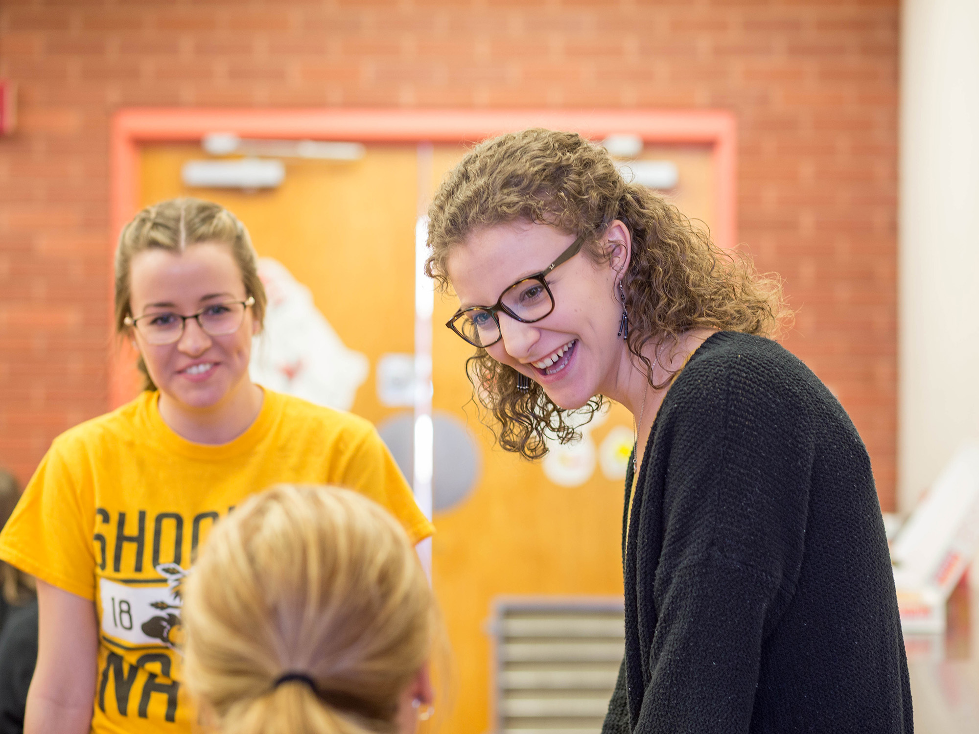 Students smiling