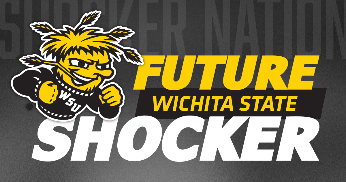 Facebook graphic featuring WuShock on a gray background with the words: Future Wichita State Shocker.