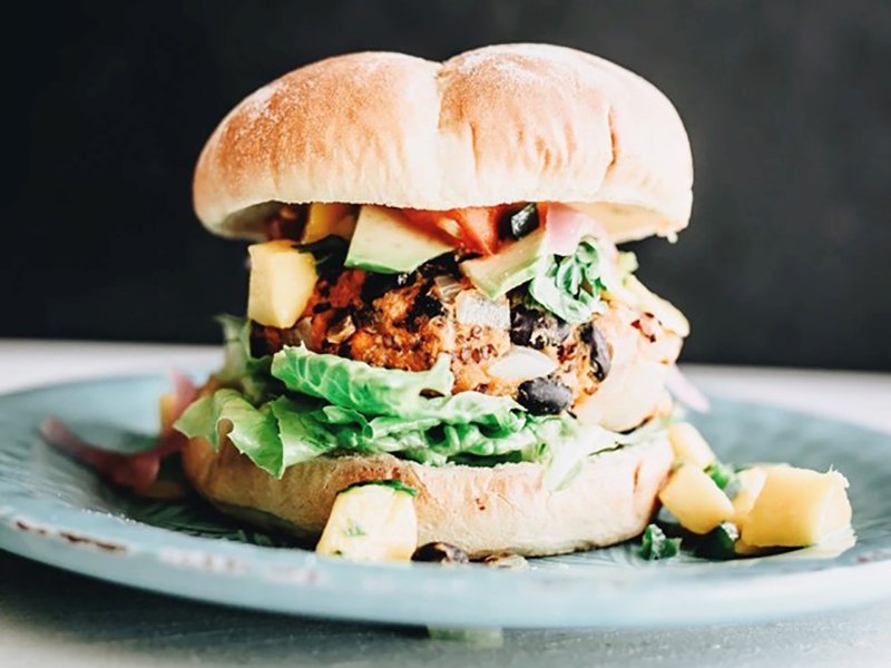 Shocker Dining veggie burger