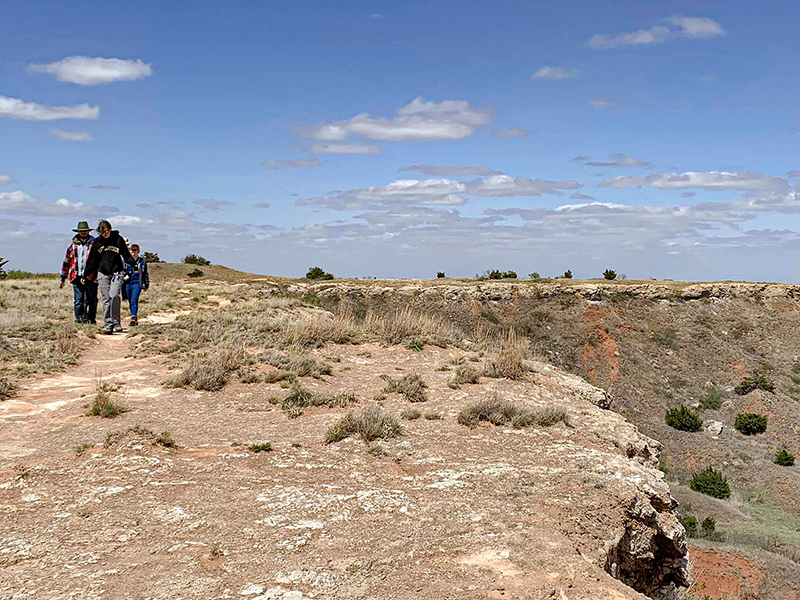 WSU Geology Club trip to Gloss Mountain State Park.