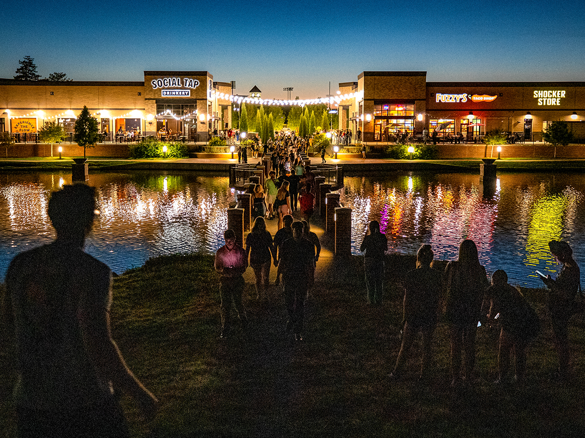 Braeburn Square during Shocktoberfest 2024.