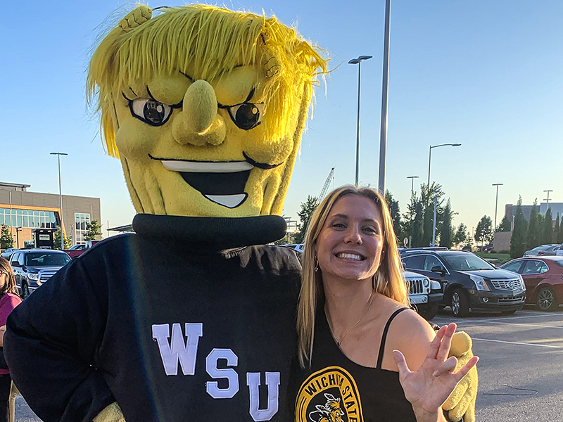 Chloe Strecker with Wu.