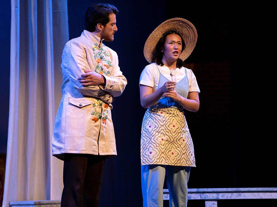 Enrich Grace Patdu as Barbarina during the Wichita State Opera Theatre's production of "Le Nozze di Figaro."