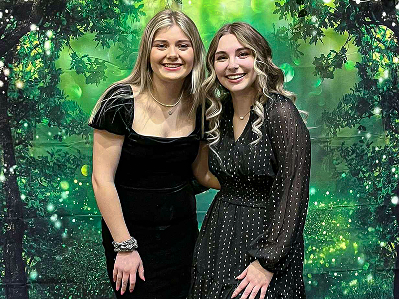Sophie Walter and Kaylan Richardson