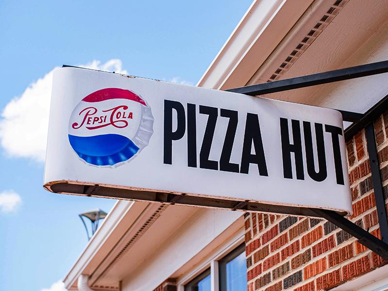 Pizza Hut Museum sign