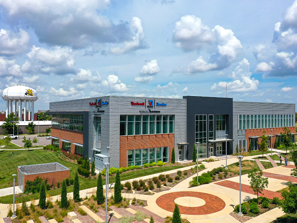 An aerial view of Textron Aviation's location on Wichita State's Innovation Campus.