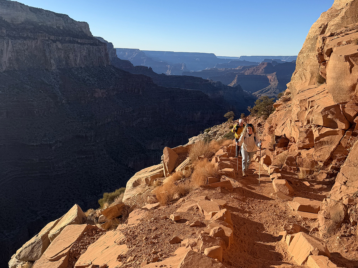 Karaline Scott during a hike in the canyon.
