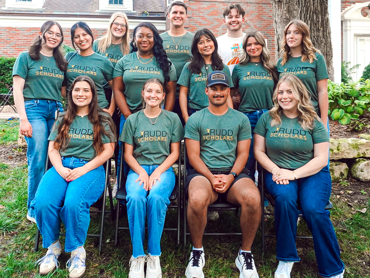 The 2023 Rudd cohort at Wichita State, including Bella Kilman (second row, second from the right).