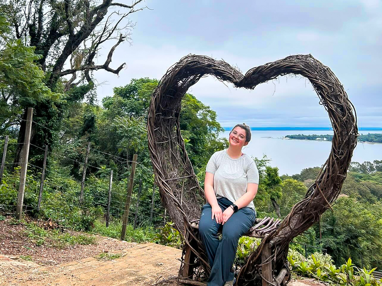 Tyllor Childers visiting a town about an hour outside of Asunción to explore the views during Study Abroad in Paraguay.