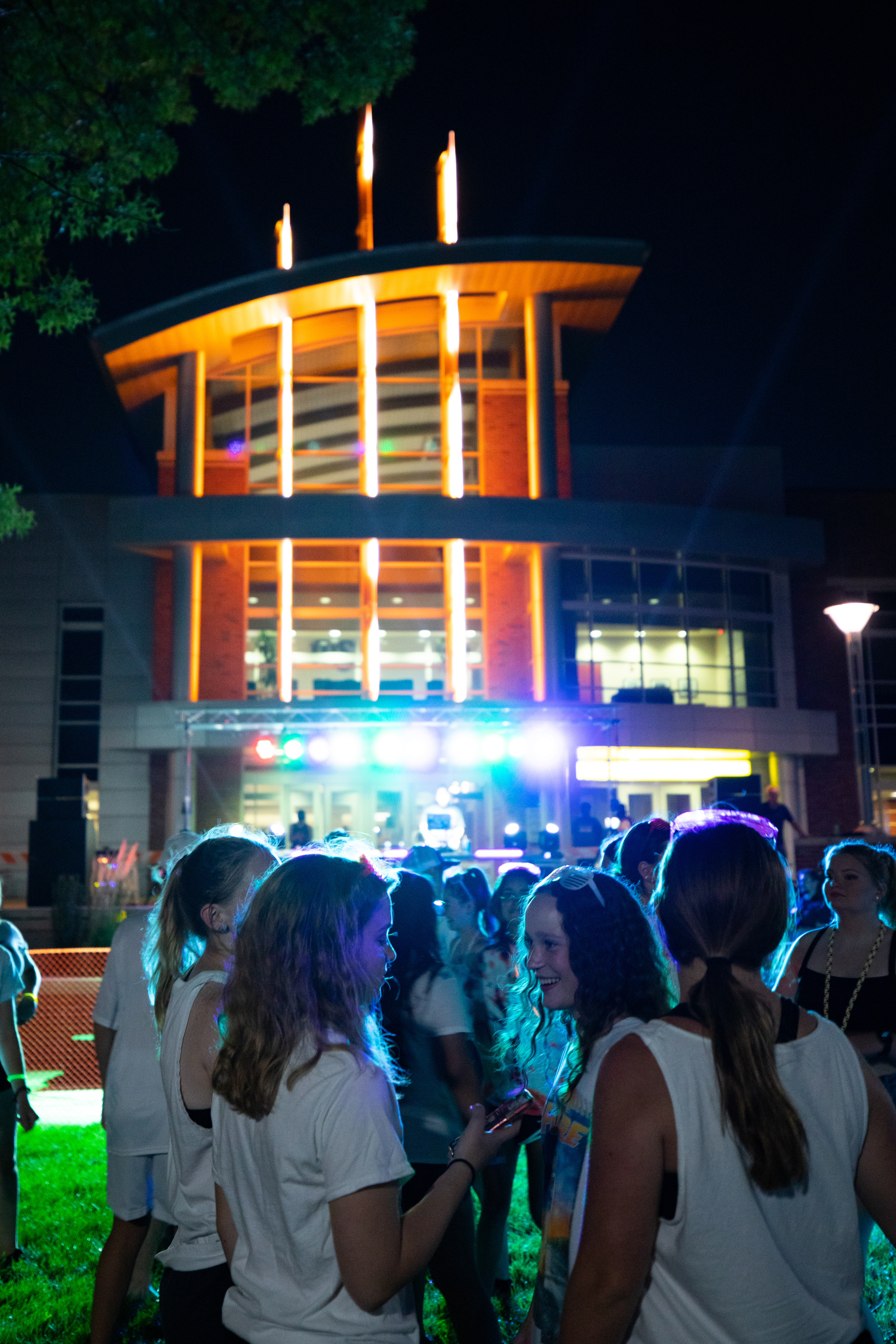 Students at a paint party
