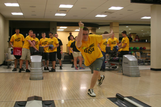 Campers throwing shots