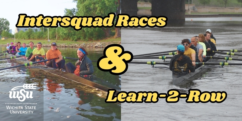 Banner graphic depicting rowing teams on the Arkansas river