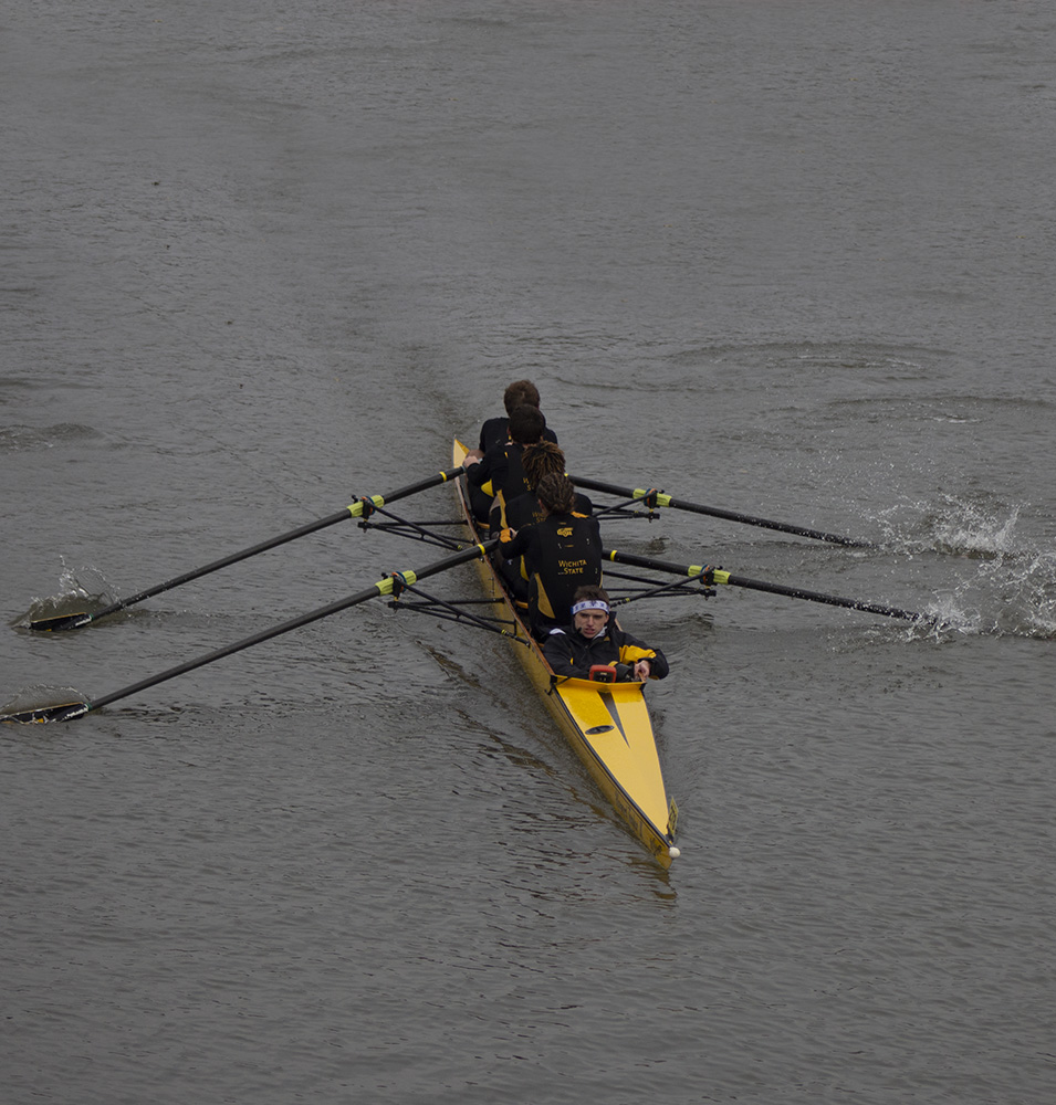 they're rowing