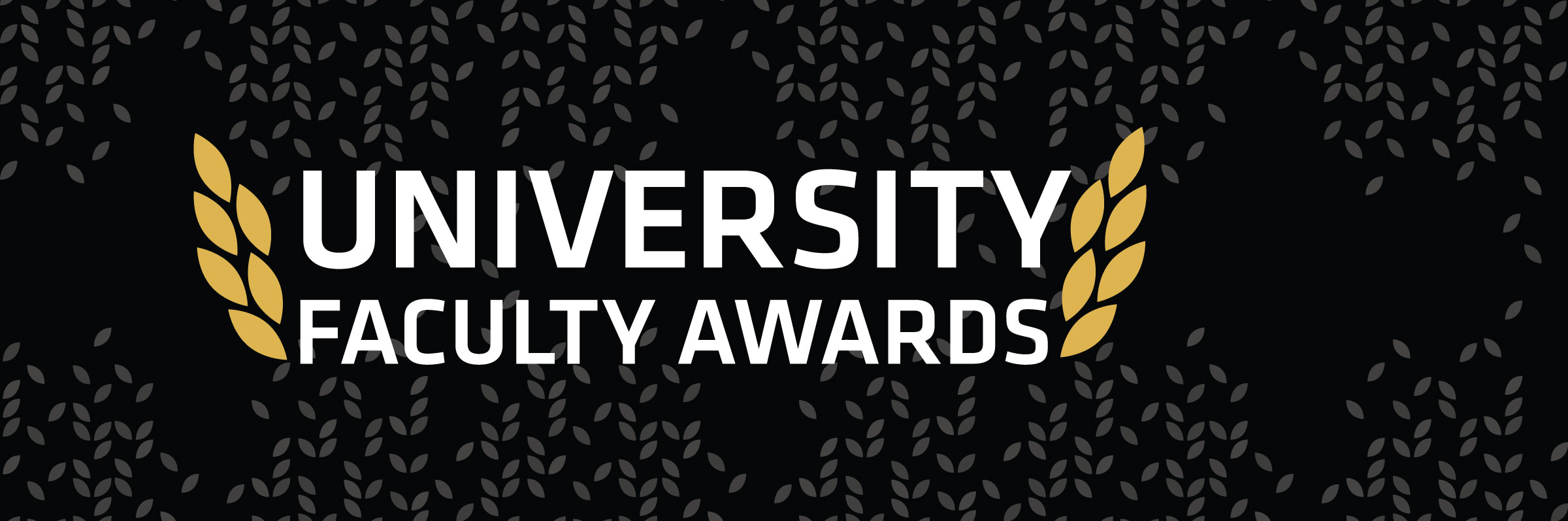 University Faculty Awards banner