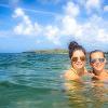 Chelsea Kaiser swimming with friends. Kaiser studied at the University of the Virgin Islands, St. Croix through National Student Exchange.
