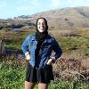 Heba Madi poses while hiking in California. Madi studied at Sonoma State University through National Student Exchange. 