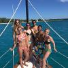 Chelsea Kaiser sailing with a group of friends. Kaiser studied at the University of the Virgin Islands, St. Croix through National Student Exchange.