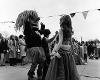 Wu belly dancing on campus in the early 1980s. 