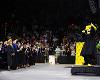 Wu's favorite part of the job -- watching students graduate.