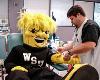 Wu gives blood too!