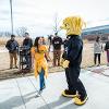 The Wichita State community came out Thursday, Feb. 14, to take part in a new tradition with the grand opening of the Love Locks Pod.

Everyone in attendance was invited to place their own customized lock on the pod.

Love Locks Pod is the first of three pods being built and installed on campus by WSU alumnus, sculpture artist and trades supervisor in WSU’s carpentry shop, Brady Hatter.