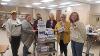 Faculty and staff in the School of Nursing gathered supplies to donate.