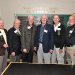 Coaching staff honorees pose together as a group