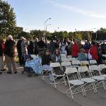 Saturday memorial service crowd shot