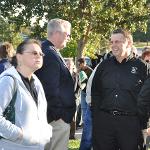 Attendees converse after the formal ceremony