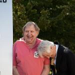 Crash survivors gather in front of the survivor's monument