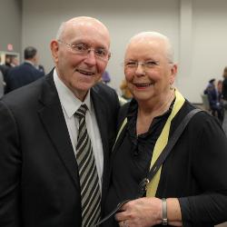 Former WSU President Don Beggs with his wife, Shirley