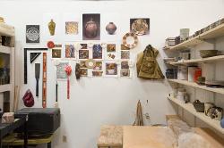 Graduate ceramics studio space in Henrion Hall